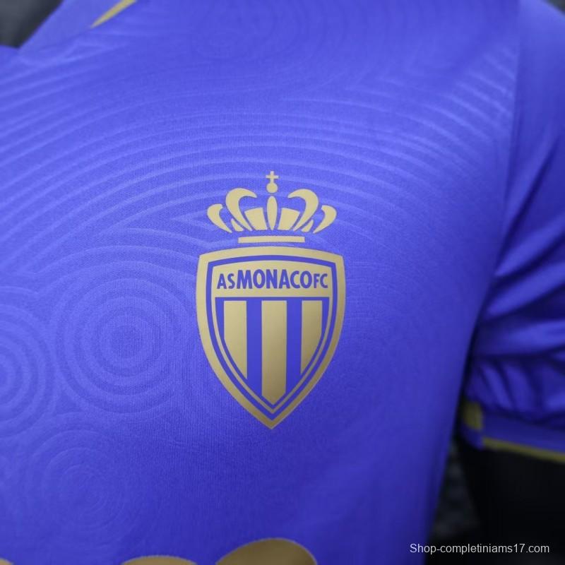 Player Version 25/26 Monaco Away Blue Jersey
