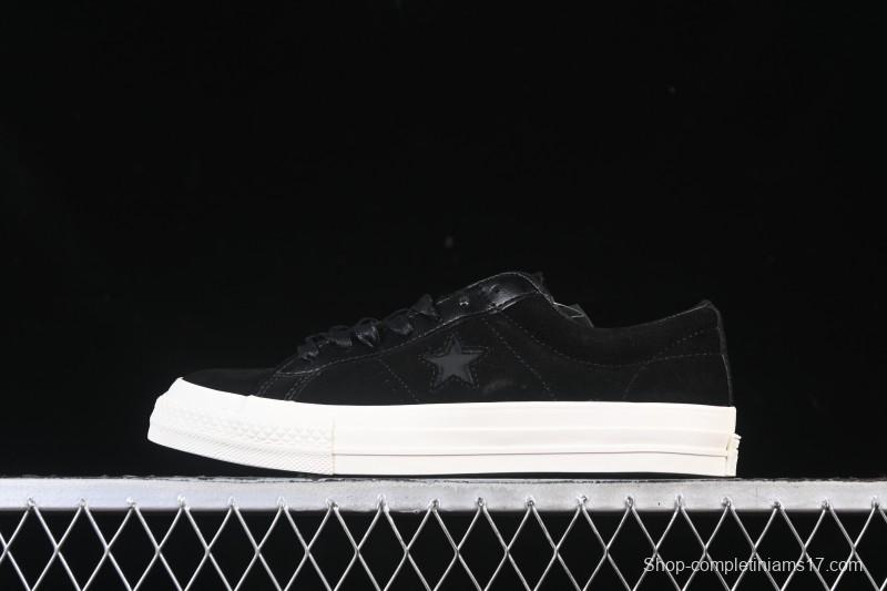 Converse One Star Suede Black Low Top Casual Skate Shoes - 149908C
