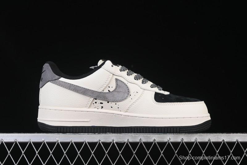 Nike Air Force 1 '07 Low G-Dragon Collaboration Daisy Beige Black Grey Casual Sneakers - QW5606-265