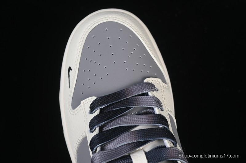 Nike SB Dunk Low Stone Island Collaboration Beige Grey Black Patchwork Anniversary Custom Low-Top Casual Skate Shoes - JP8028-041