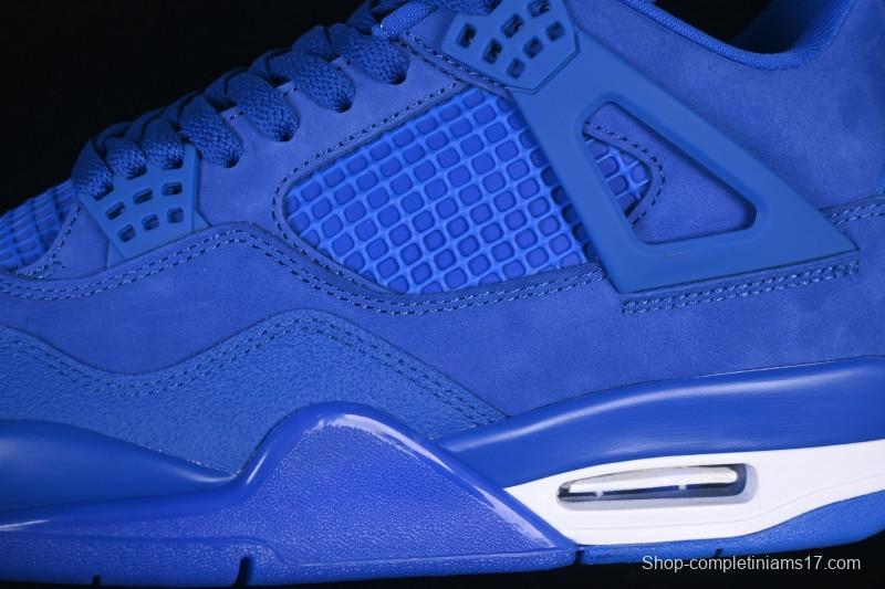 Nike Nigel Sylvester x Air Jordan 4 Retro Blue Collaboration Basketball Shoes - HF4340-400