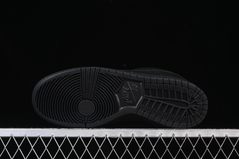 Nike SB Dunk Low Pro ISO Triple Black Skate Shoes - FJ1674-001