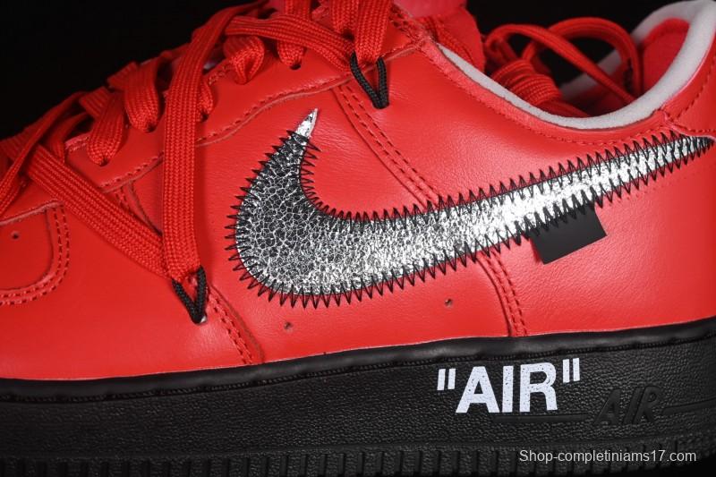 Nike Off White Air Force 1 '07 Low Casual Sports Sneakers - DD1876-600