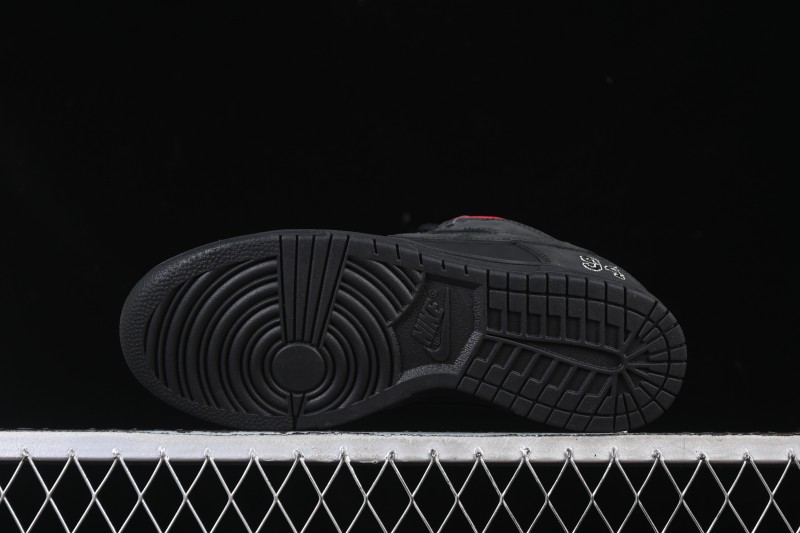 Nike Supreme x Nike SB Dunk Low Ocean Fog Limited Edition Black Warrior Low Top Casual Skate Shoes - HQ8487-001