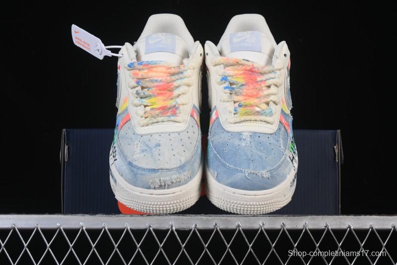 Nike Air Force 1 '07 Low Fantasy Cowboy Hand-Drawn Graffiti Casual Sneakers - CW1888-116