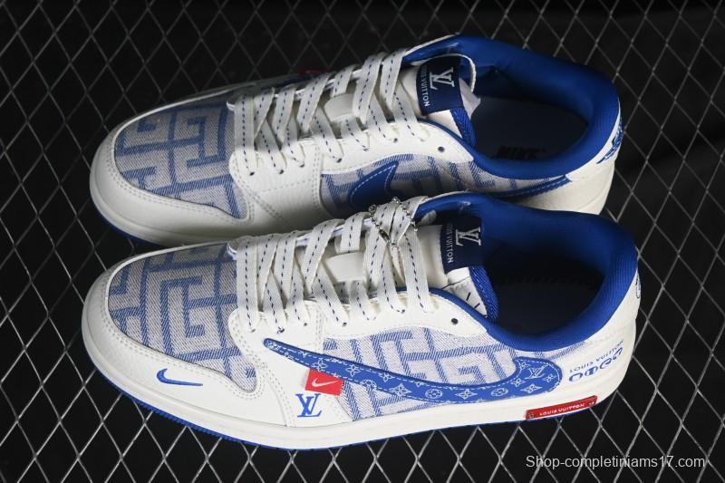 Nike Travis Scott x Fragment Design x Air Jordan 1 Low OG SP AJ1 Low Top Casual Sneakers - SC0601-055