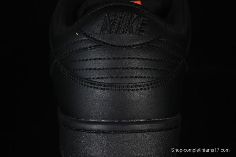 Nike SB Dunk Low Pro ISO Triple Black Skate Shoes - FJ1674-001