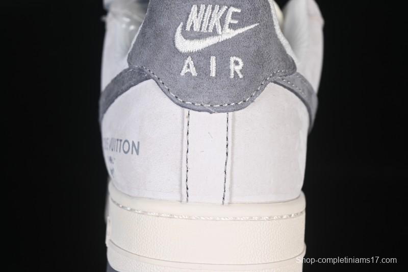 Nike Air Force 1'07 Low LV Collaboration Dual-Tone Gray Graffiti Casual Sneakers - CX5050-Y07