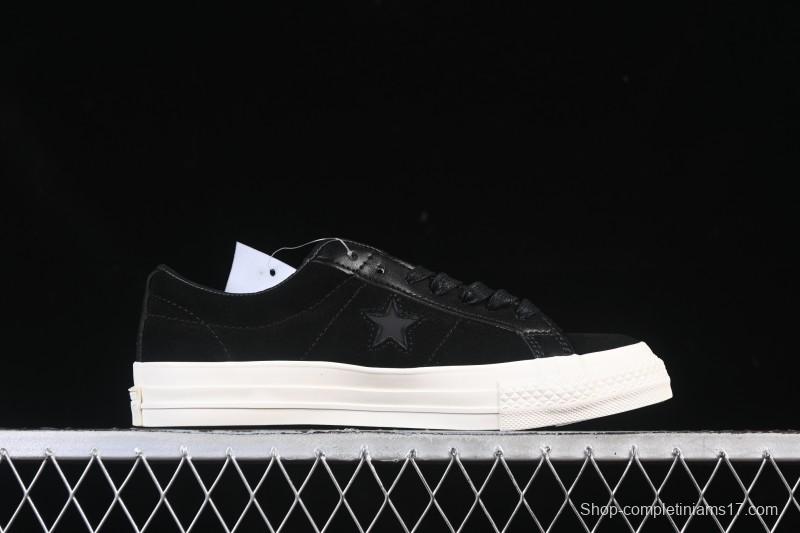Converse One Star Suede Black Low Top Casual Skate Shoes - 149908C