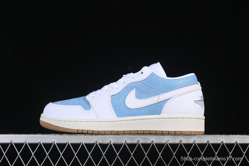Nike Air Jordan 1 Low Denim Retro Basketball Shoes - HQ2004-400