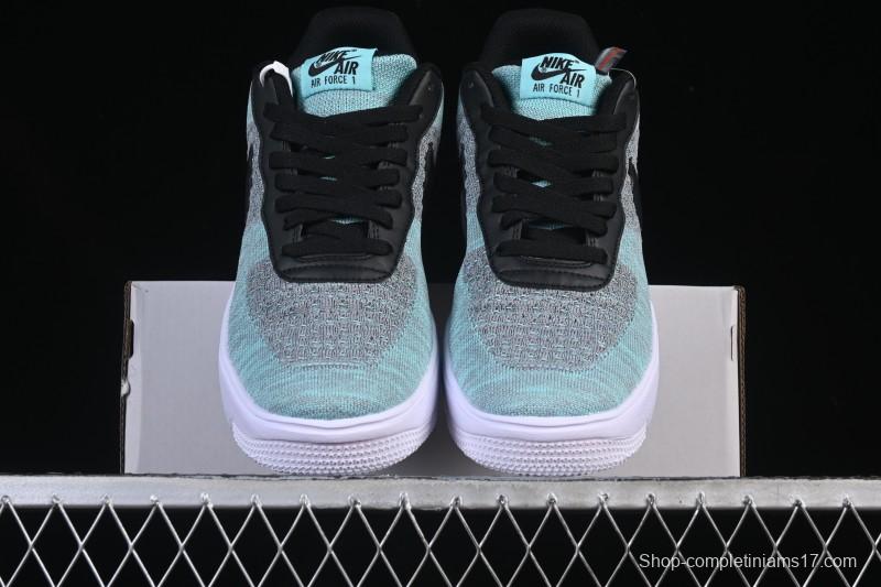 Nike Air Force 1'07 Low Flyknit Black Green Casual Sneakers - CI0051-600