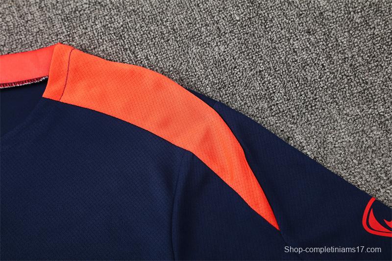 25/26 Barcelona Royal Blue T90 Short Sleeve Jersey+Shorts with XS