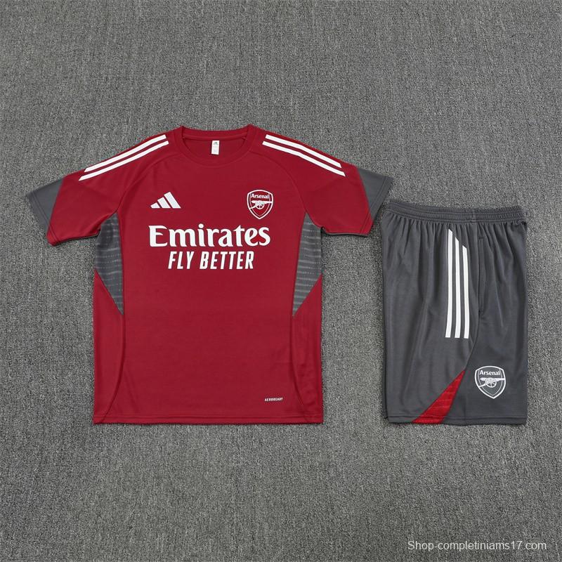 25/26 Arsenal Red Short Sleeve with XS  Short Sleeve Jersey+Shorts