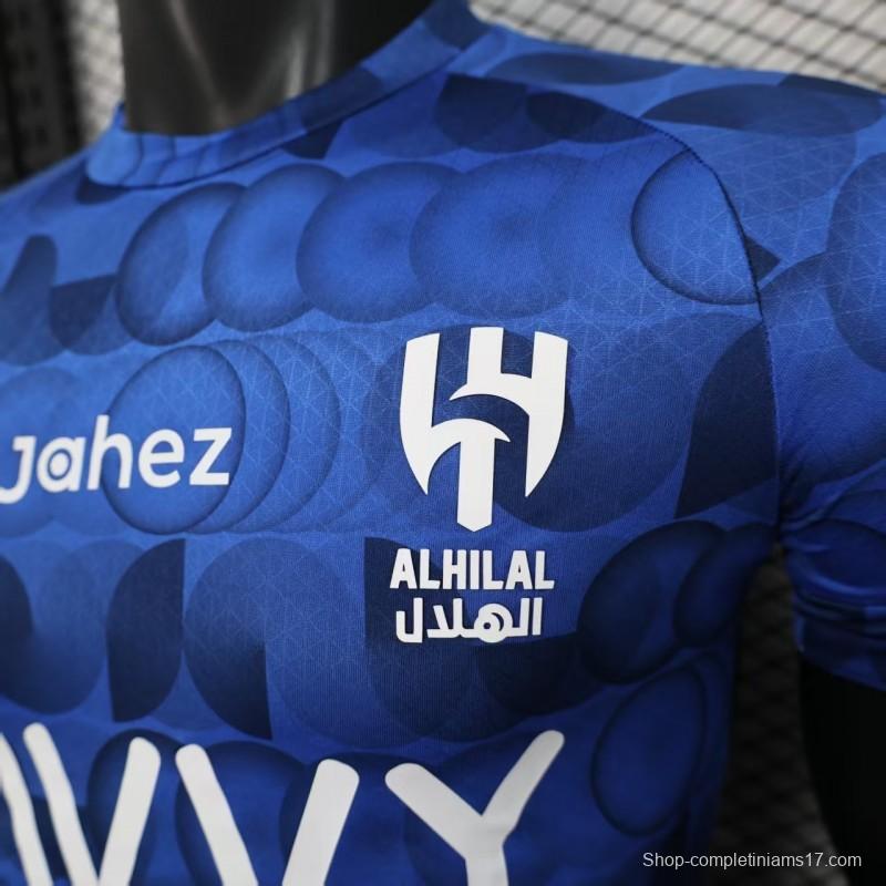 Player Version 25/26 Al Hilal Pre-Match Blue Jersey