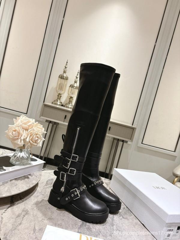 Dior 2025/SS Punk Style Strap Ankle Boots - KFY00500
