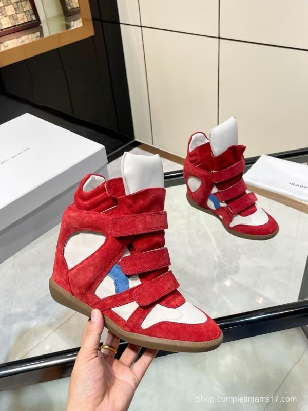 Isabel Marant Sneakers Platform Leather Fashion Casual Shoes - Isabel Marant sneaker