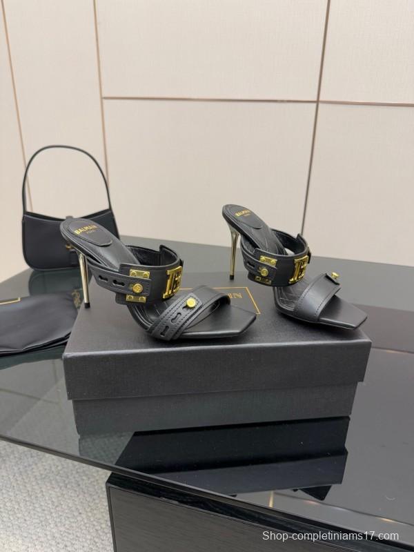 Balmain Metal Heel High Heel Sandals - KFY00320