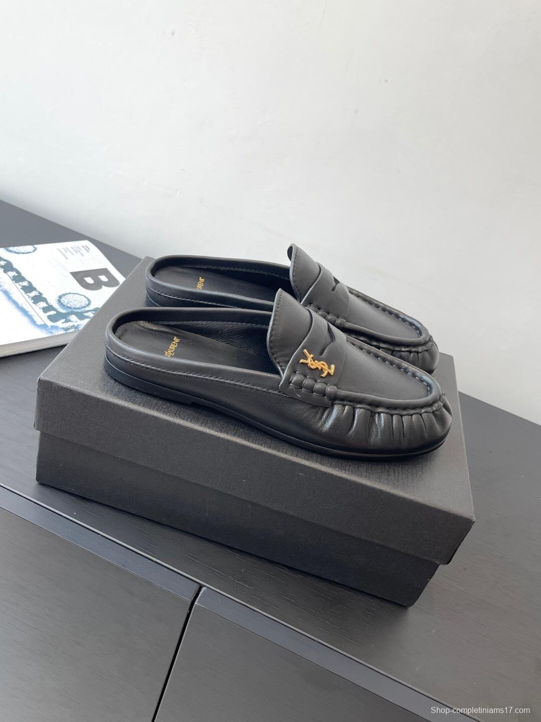 Saint Laurent Classic Loafer Mule Flats - KFY00320