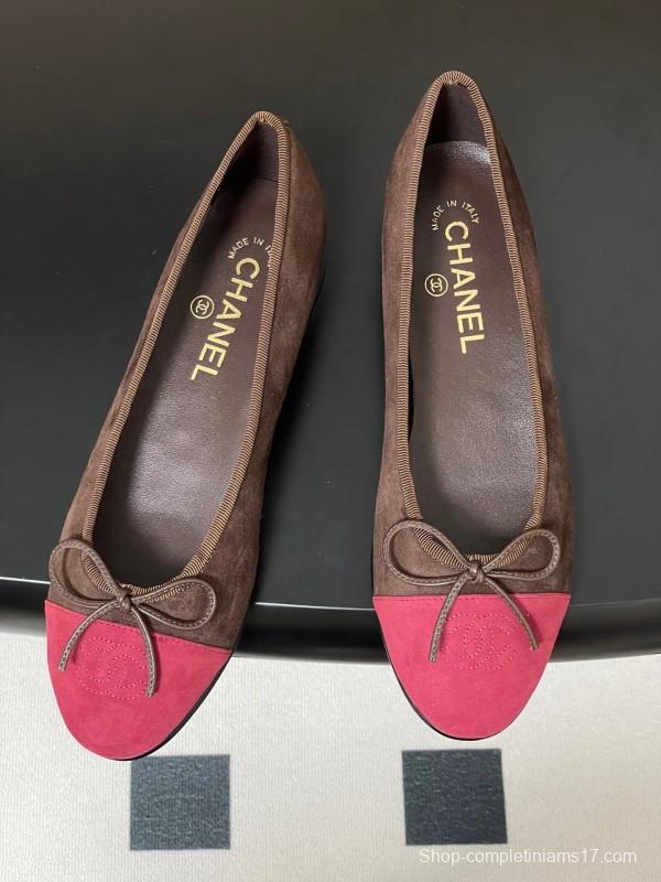 Adidas 2025 SS Bow Ballet Flats Classic Suede Flat Shoes - KFY00300