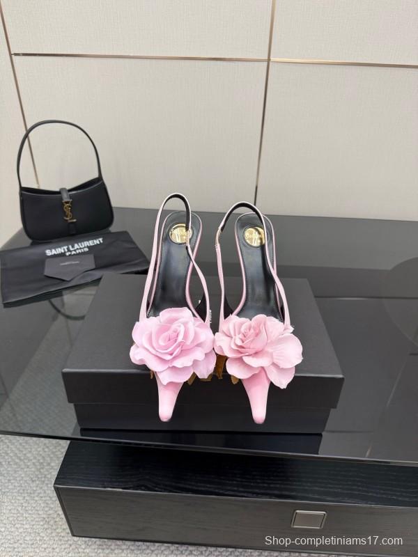 Saint Laurent 25FW Spring Collection Rose Thorn High Heels - KFY00320