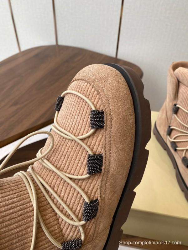 Brunello Cucinelli Open Walk Ankle Boot Winter Snow Boots - AS00410