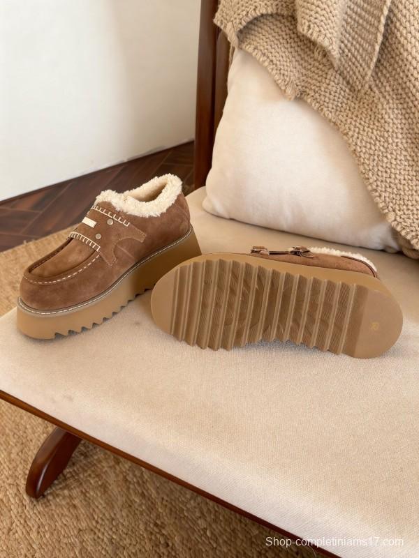 SugarSu Retro Snow Boots Platform Sole Casual Shoes - KFY00270