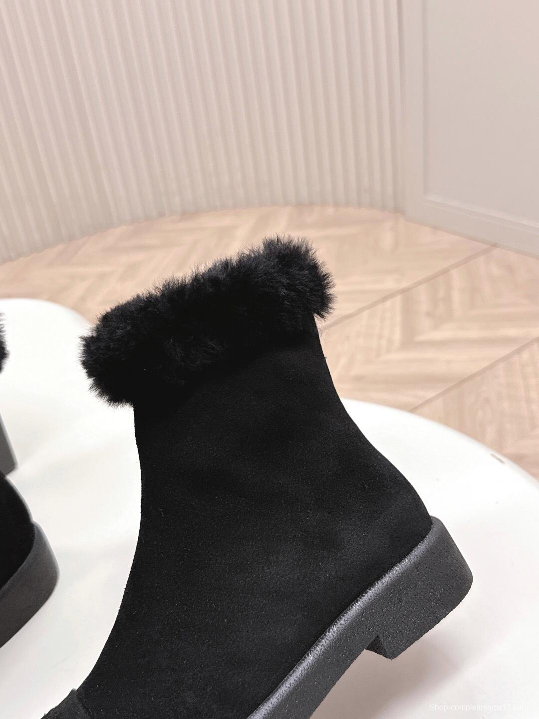 Chanel 2025 SS New Fur Snow Boots - KFY00350