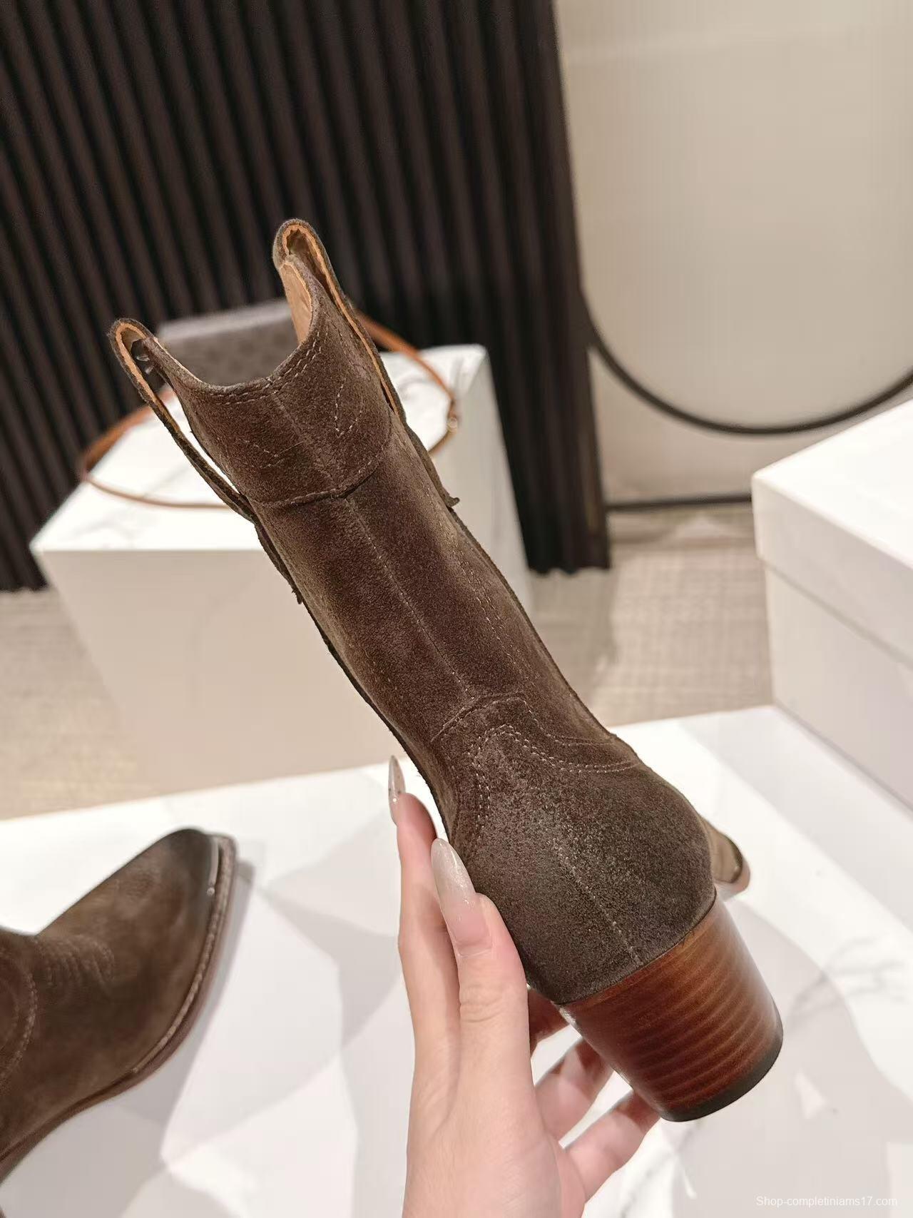 CELINE 2025 SS Fashion Boots with Arch of Triumph Logo - LY00440