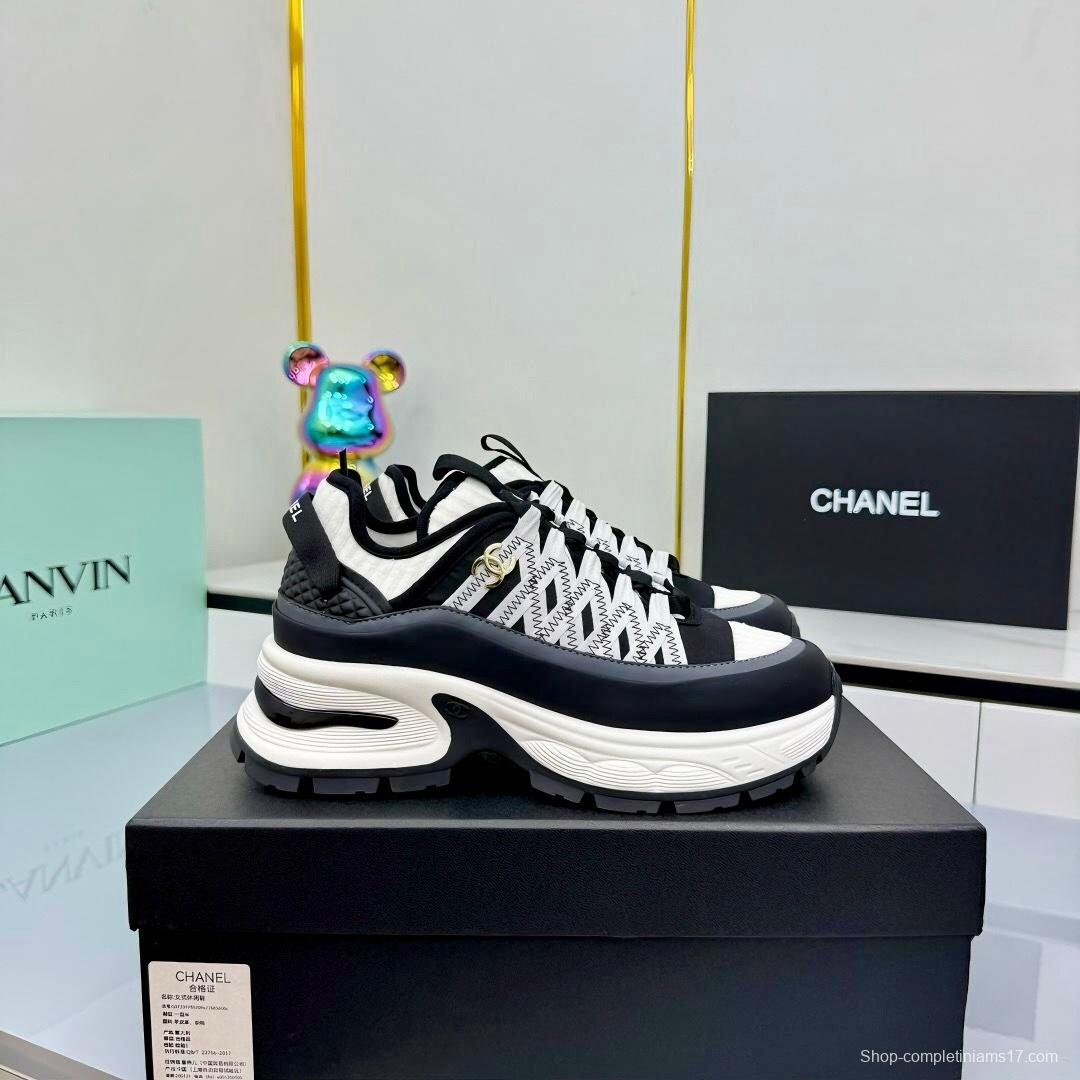 Chanel 2025/SS Panda Loafers Casual Sneakers - LY00360