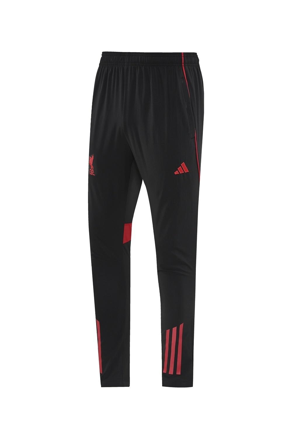 25/26 Liverpool Black S-2XL Half Zipper Jacket+Long Pants