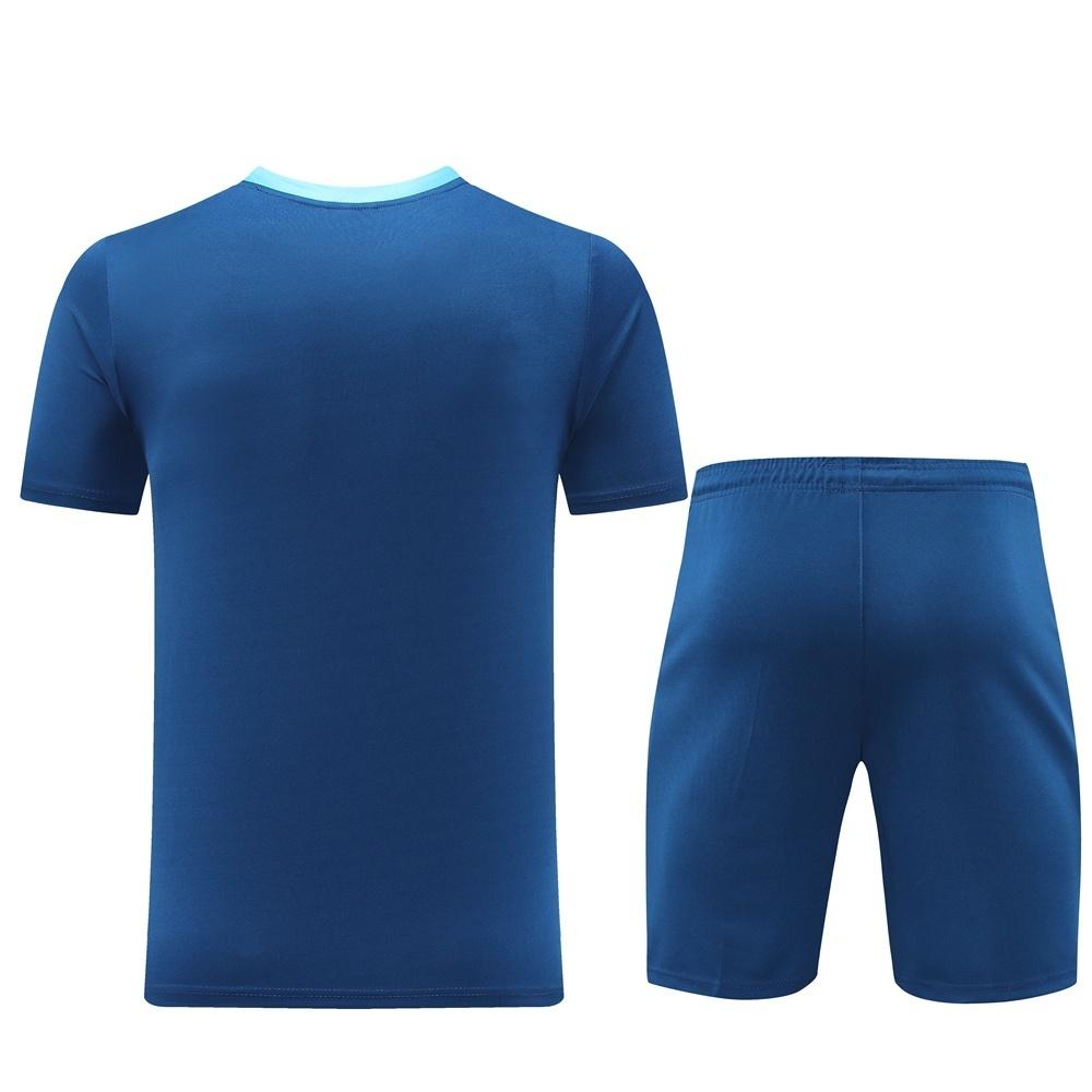 2025 Portugal Royal Blue Short Sleeve+Soccer Shorts