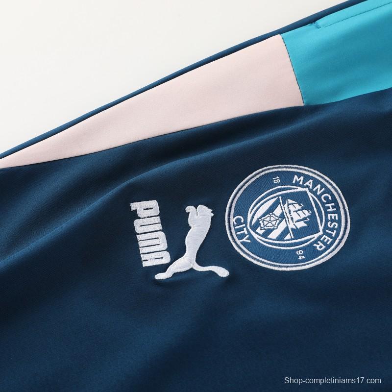 Manchester City Half Zipper Jacket+Long Pants S-2XL