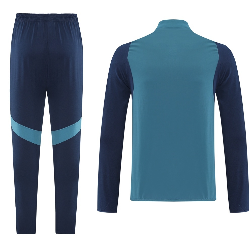 25/26 Arsenal Blue Full Zipper Jacket+Long Pants S-3XL