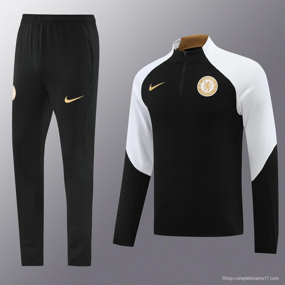 25/26 Chelsea Black Half Zipper Jacket+Long Pants