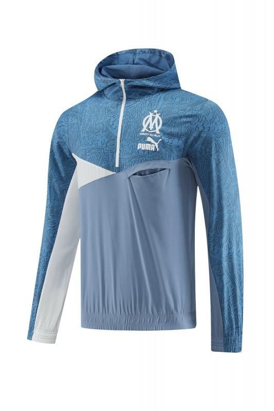 25/26 Olympique Marseille Half Zipper Jacket+Long Pants S-2XL