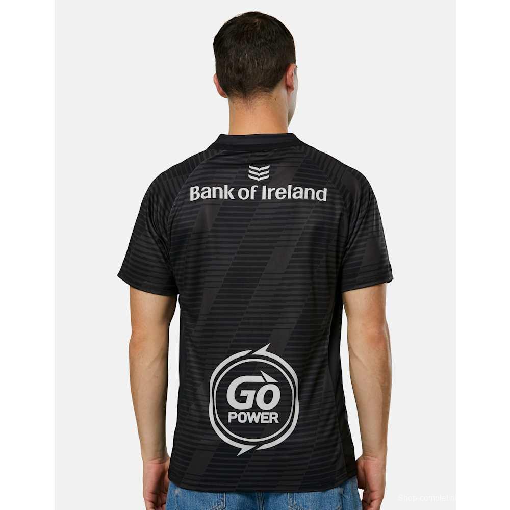 25/26 Ulster Rugby Black with Horizontal Stripe Pattern Jersey