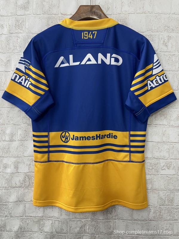 25/26 Parramatta Eels Blue and Gold with Horizontal Stripes Jersey