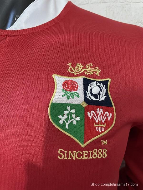 2025 British & Irish Lions Red Long Sleeve Jersey