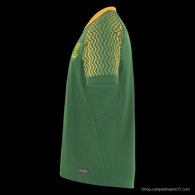 25/26 South Africa Springbok Sevens Green with Gold Chevron Sleeves Jersey