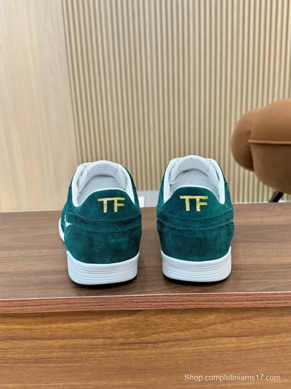 Tom Ford 2025 SS Casual Shoes with Classic Color Blocking and Imported Leather Insole - AS00350