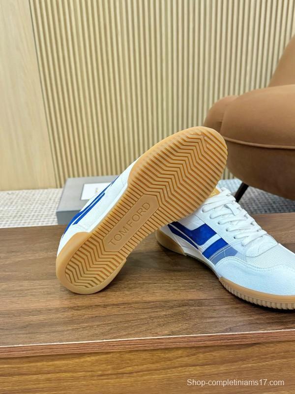 Tom Ford 2025 SS Casual Shoes with Classic Color Blocking and Imported Leather Insole - AS00350