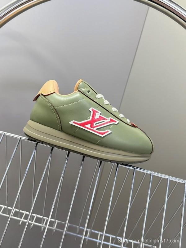 Louis Vuitton 2025 SS LV x Pharrell Williams Runway Platform Sneakers Retro Running Shoes - KFY00380/KFY00390