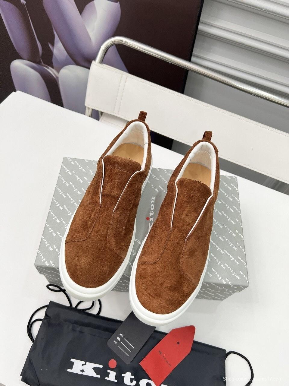 Kiton 2025/SS Slip-On Casual Men's Loafers - KFY00320