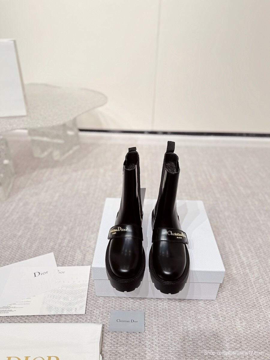 DIOR CHRONO Slip-On Motorcycle Boots - LY00340