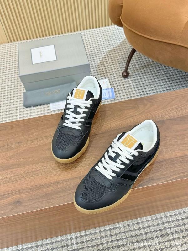 TOM FORD 2025 SS Casual Shoes with Classic Color Blocking and Imported Leather Insole - AS00350