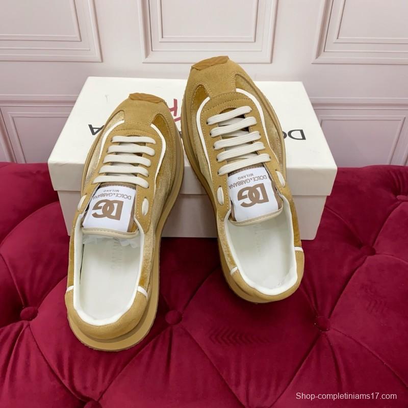 Dolce & Gabbana 2025 SS New Collection Luxury Embroidered Logo Sneakers - AS00300