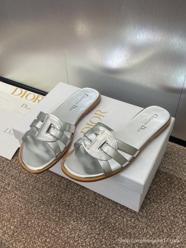 Dior D-Club Jelly Color Hollow Layered Cross Strap Women's Sandals - KFY00280