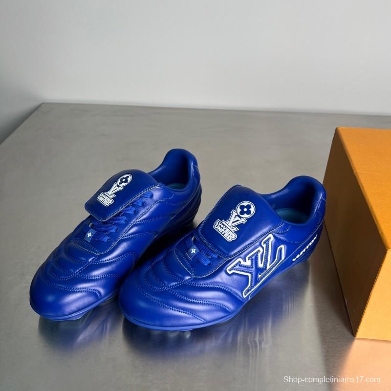 Louis Vuitton Footprint Soccer Sneakers Unisex Sport Shoes - Footprint Soccer