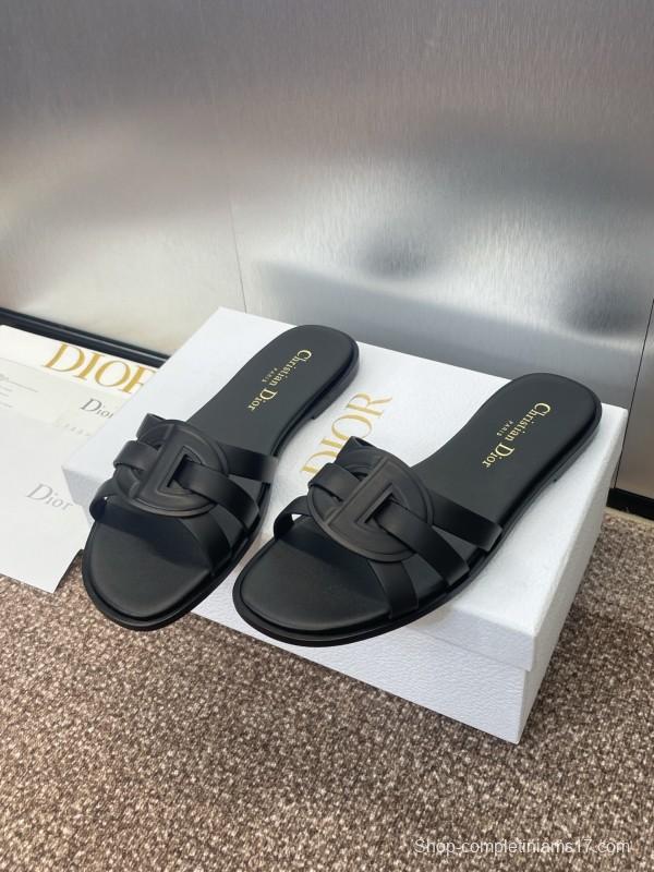 Dior D-Club Jelly Color Hollow Layered Cross-Strap Women Sandals - KFY00280