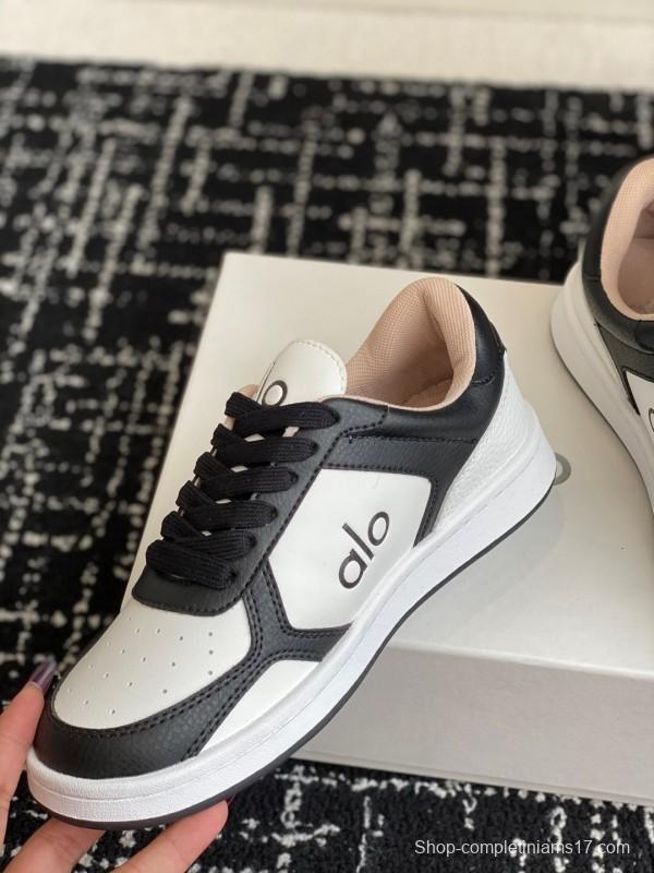 Alo 2025 SS Two-Tone White Sneakers Chunky Sole Comfort Casual - KFY00280